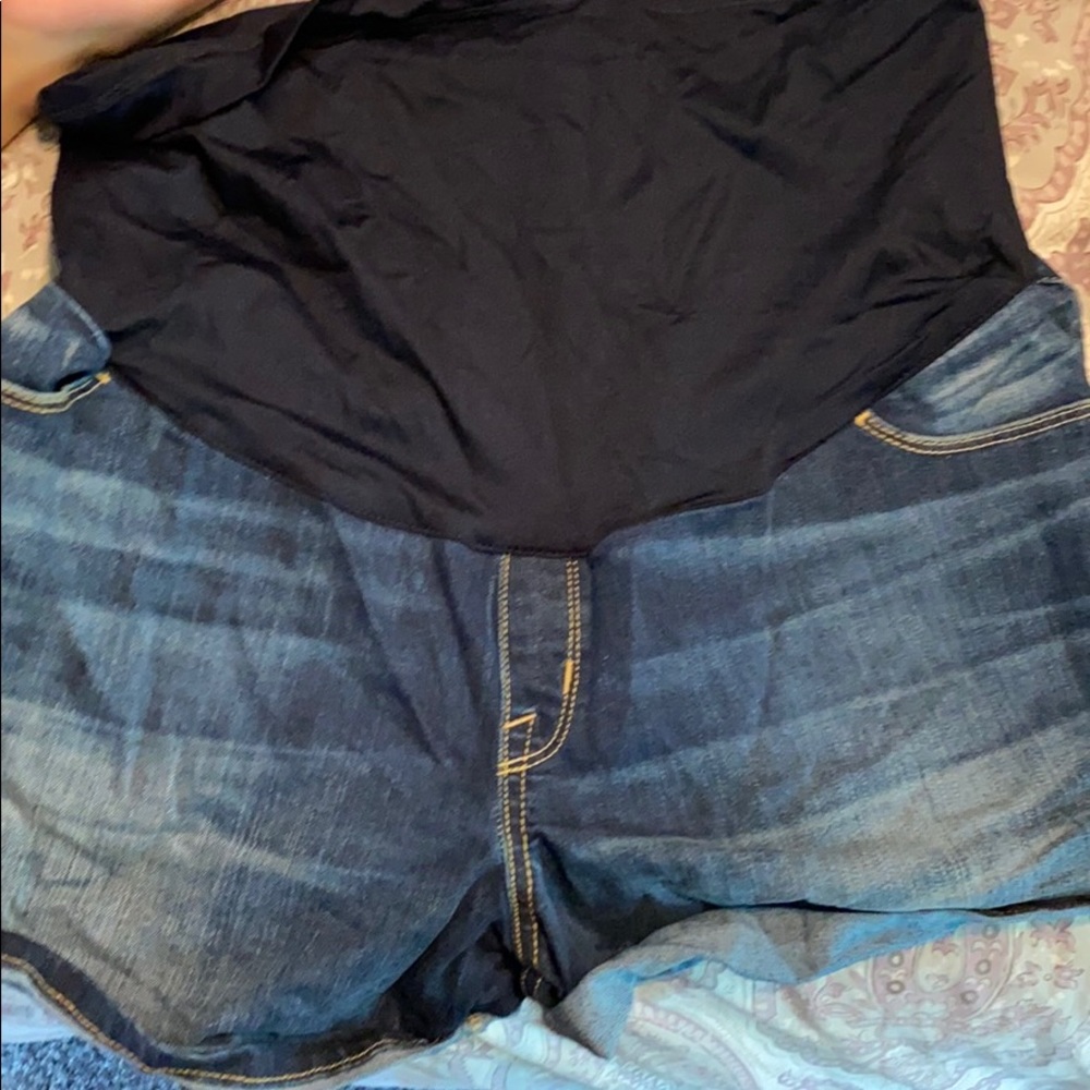 Denim Maternity shorts